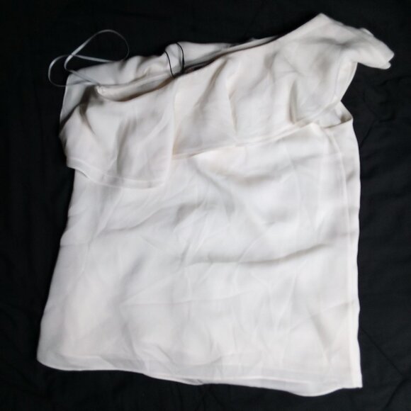 NWT Theory Damarill Ivory Modern Ggt Silk Top Sleeveless - Picture 7 of 7